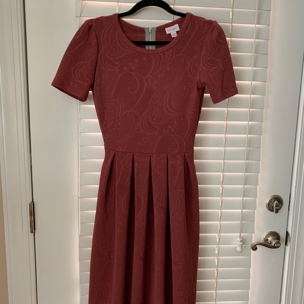 Lularoe Amelia Solid - Cranberry - image 1